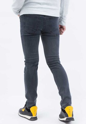 Quần jeans Nam rách gối màu đen QJ105 (Xám chuột )
