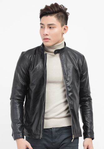 Aó khoác Da nam AKN431 ( Đen ) Aó khoác Da nam AKN431 ( Đen )