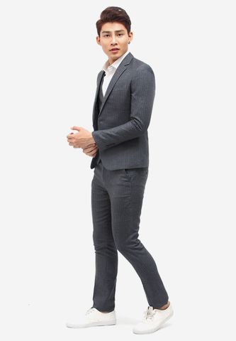 Bộ vest Titishop BO39 màu xám đậm Bộ vest Titishop BO39 màu xám đậm