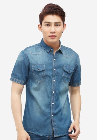 Aó sơ mi nam Denim Cao cấp ADN16