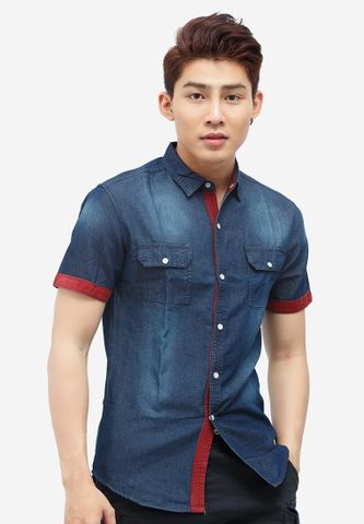 Aó sơ mi nam Denim Cao cấp ADN1