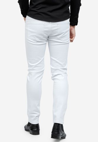 Quần jeans Titishop QJ157 màu trắng rách gối​