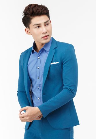 Áo vest nam Titishop AVN114 màu xanh dương cài nút