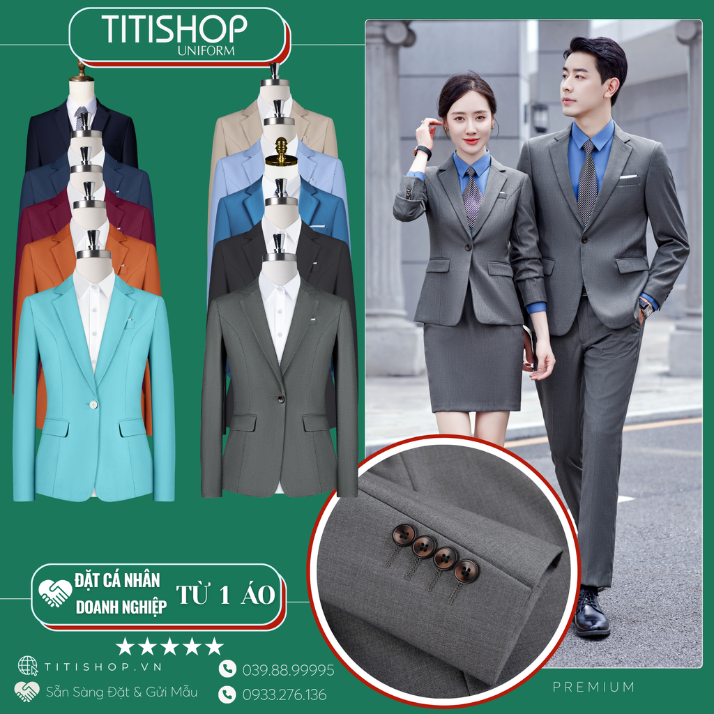 Đồng Phục Veston TITISHOP May Sẵn