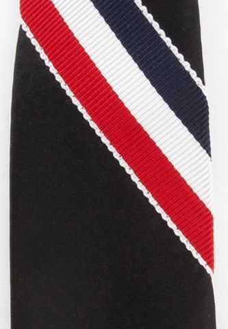 Cà vạt  CA1 màu đen phối sọc xéo nhiều màu