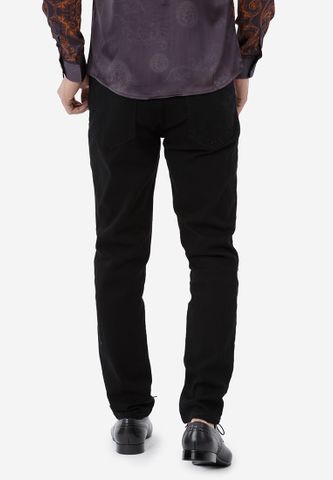 Quần jeans Titishop QJ202 màu đen rách gối