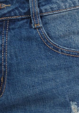 Quần Short Jean TiTiShop QS40 mài rách màu xanh dương