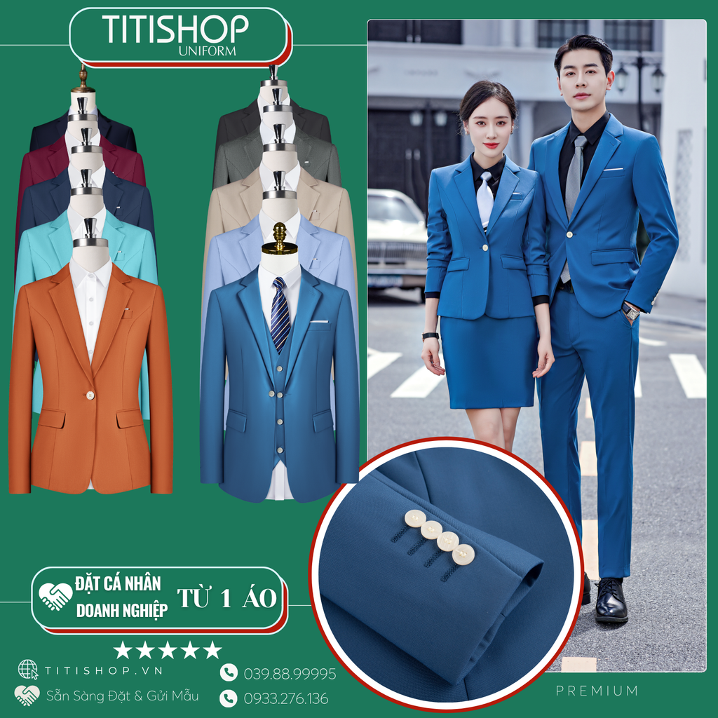 Đồng Phục Veston TITISHOP May Sẵn