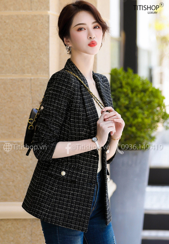 Áo vest Blazer nữ Titishop ANN264 Luxury