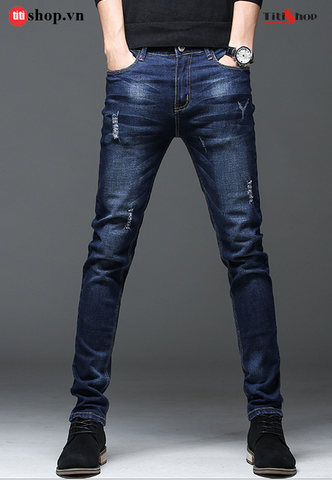 Quần jeans Nam Titishop QJ276 Wax Co giãn