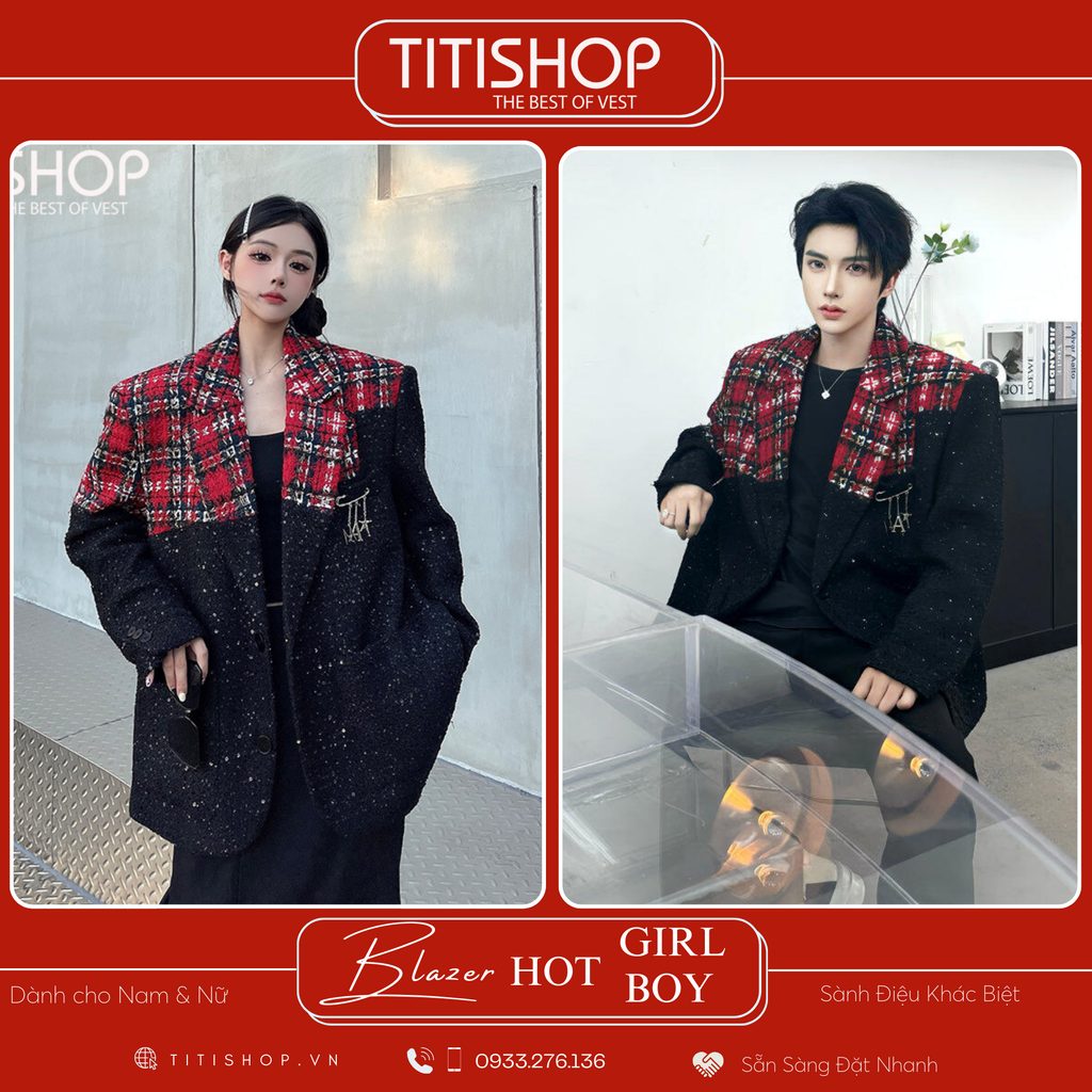 Áo Blazer Hotgirl - Hotboy Titishop (S-XL)