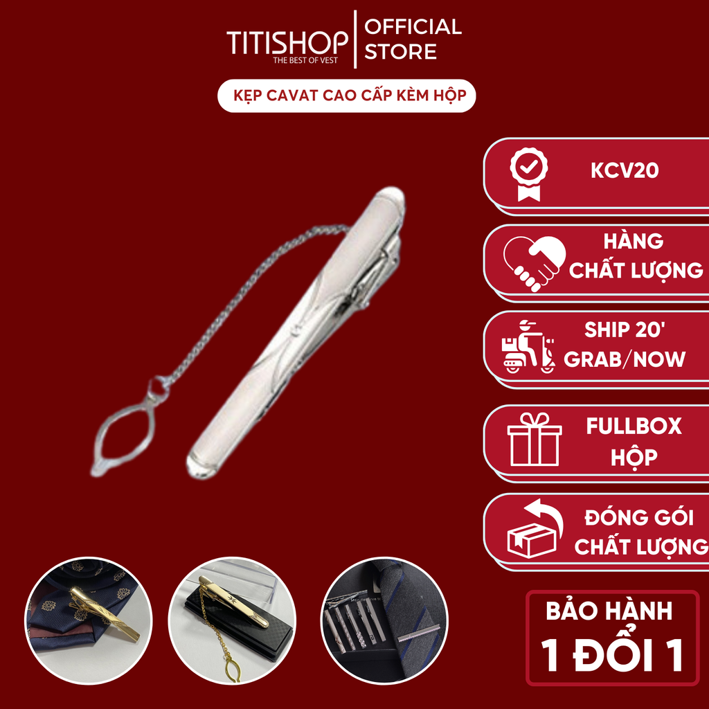 Kẹp Cà Vạt TITISHOP KCV20