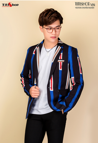 Áo vest Nam Titishop VN342 sọc xanh Áo vest Nam Titishop VN342 sọc xanh