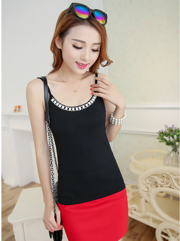 Áo Lót dây mặc vest Titishop AOL57 ĐEN