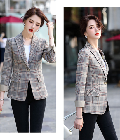 Áo vest Blazer nữ Titishop ANN256 Sọc Luxury