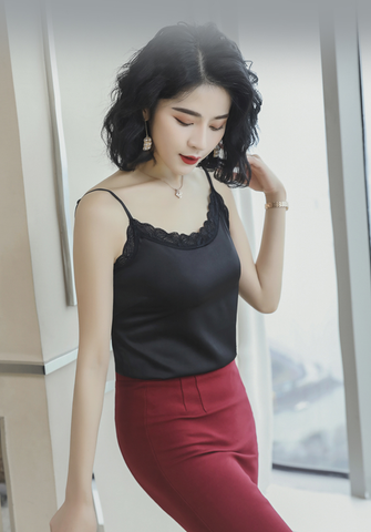 Camisole Mặc Vest Titishop AOL242 Đen