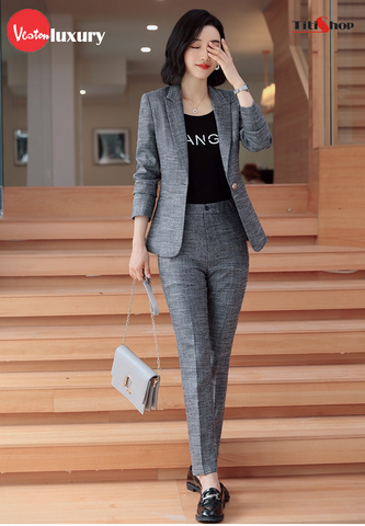 Aó vest Nữ Titishop ACC315  Xám ( Luxury )