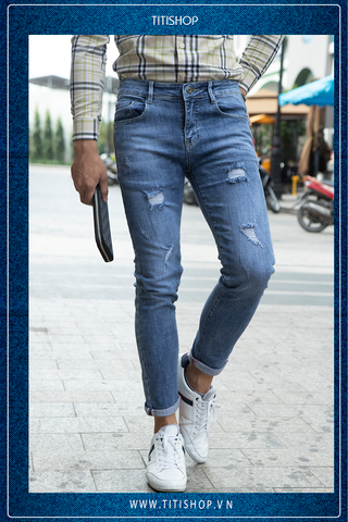 Quần Jeans Nam TiTiShop QJ370 WAX Cao Cấp