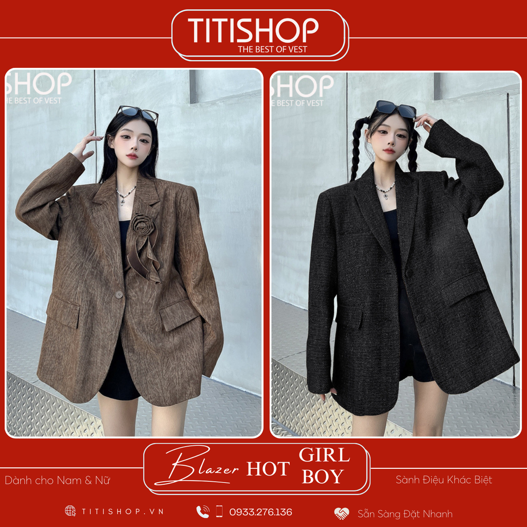 Áo Blazer Hotgirl - Hotboy Titishop (S-XL)
