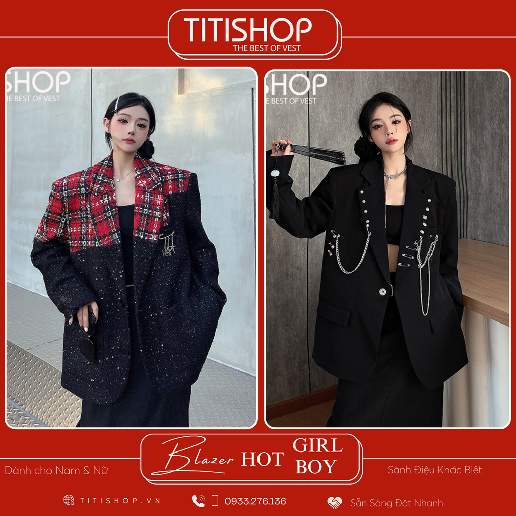 Áo Blazer Hotgirl - Hotboy Titishop (S-XL)