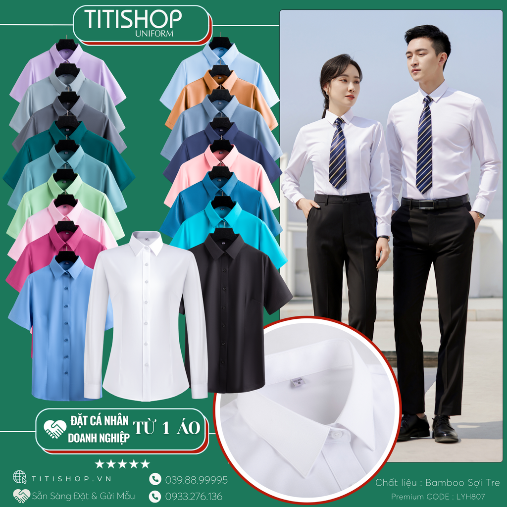 DP Sơ Mi TITISHOP Premium LYH807