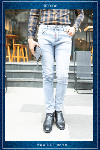 Quần Jeans Nam TiTiShop QJ365 WAX Cao Cấp