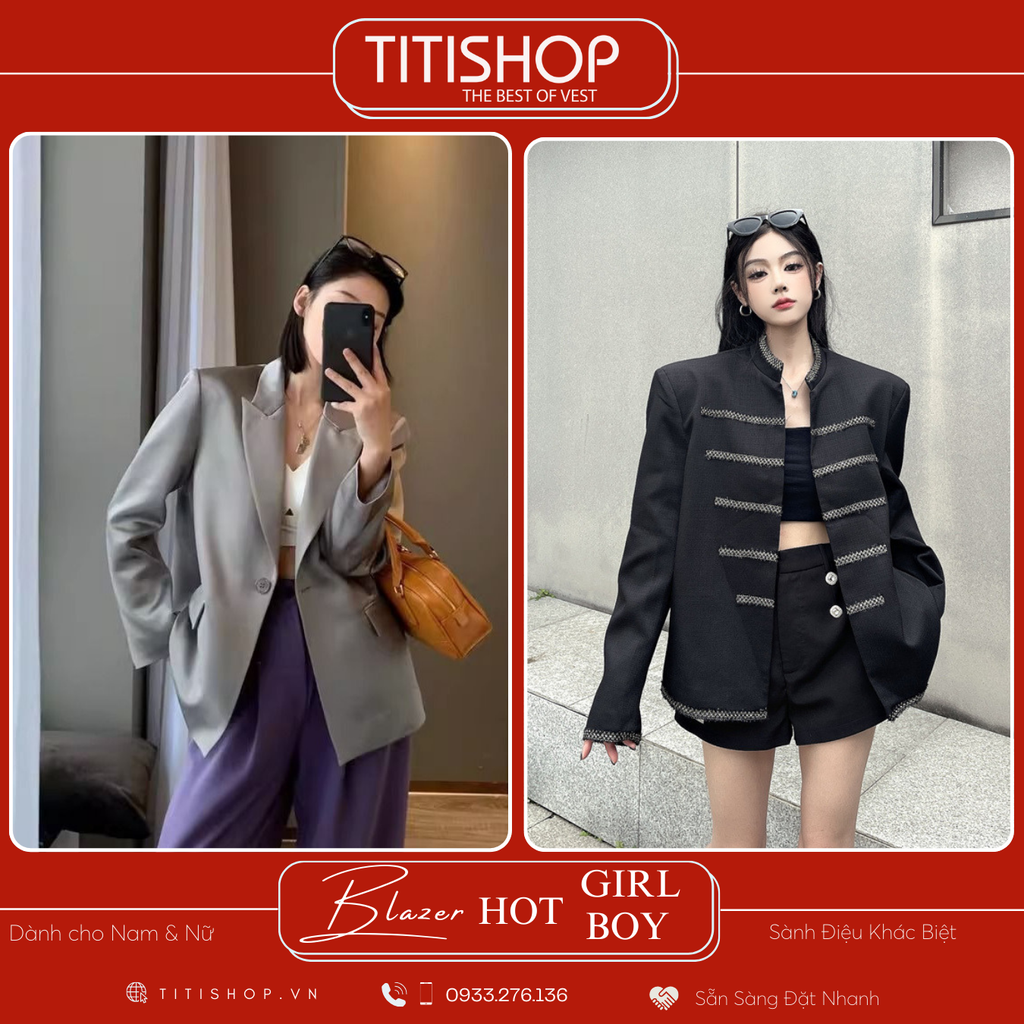 Áo Blazer Hotgirl - Hotboy Titishop (S-XL)