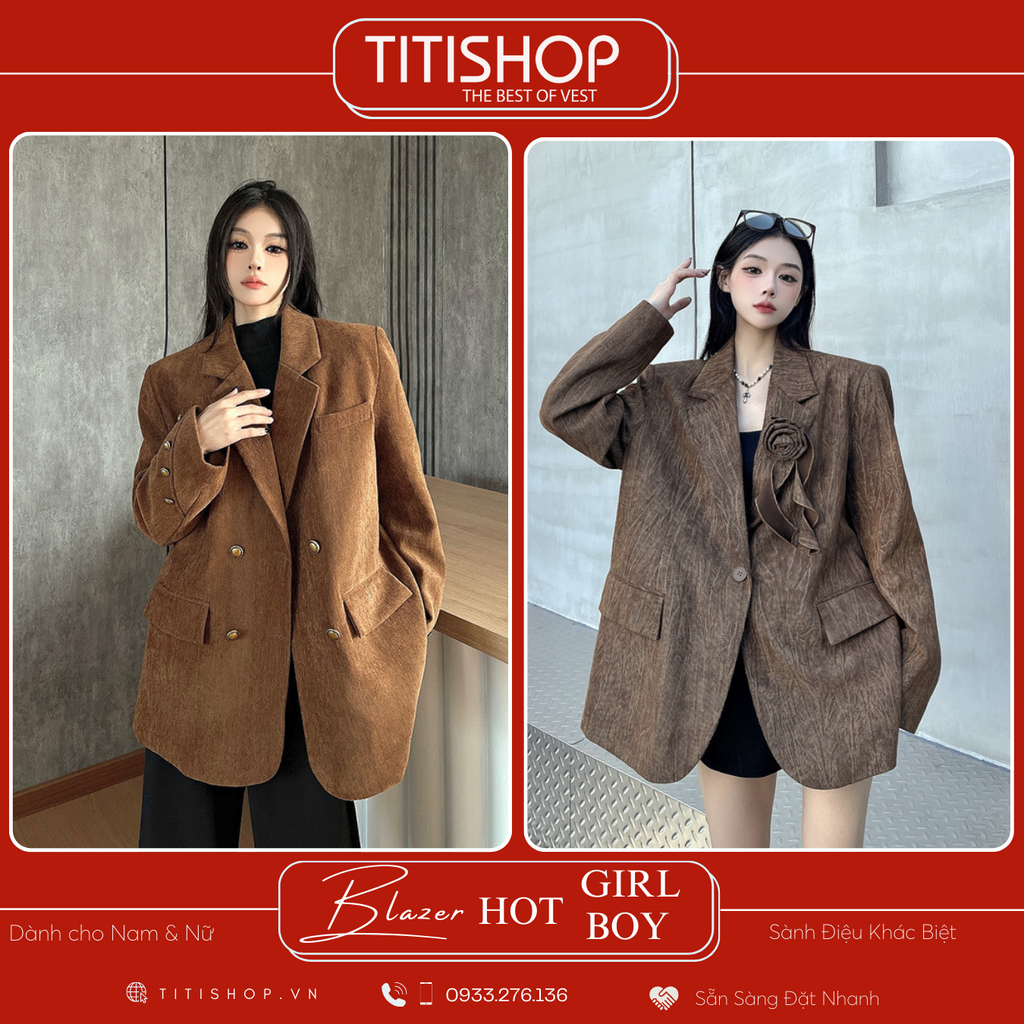 Áo Blazer Hotgirl - Hotboy Titishop (S-XL)