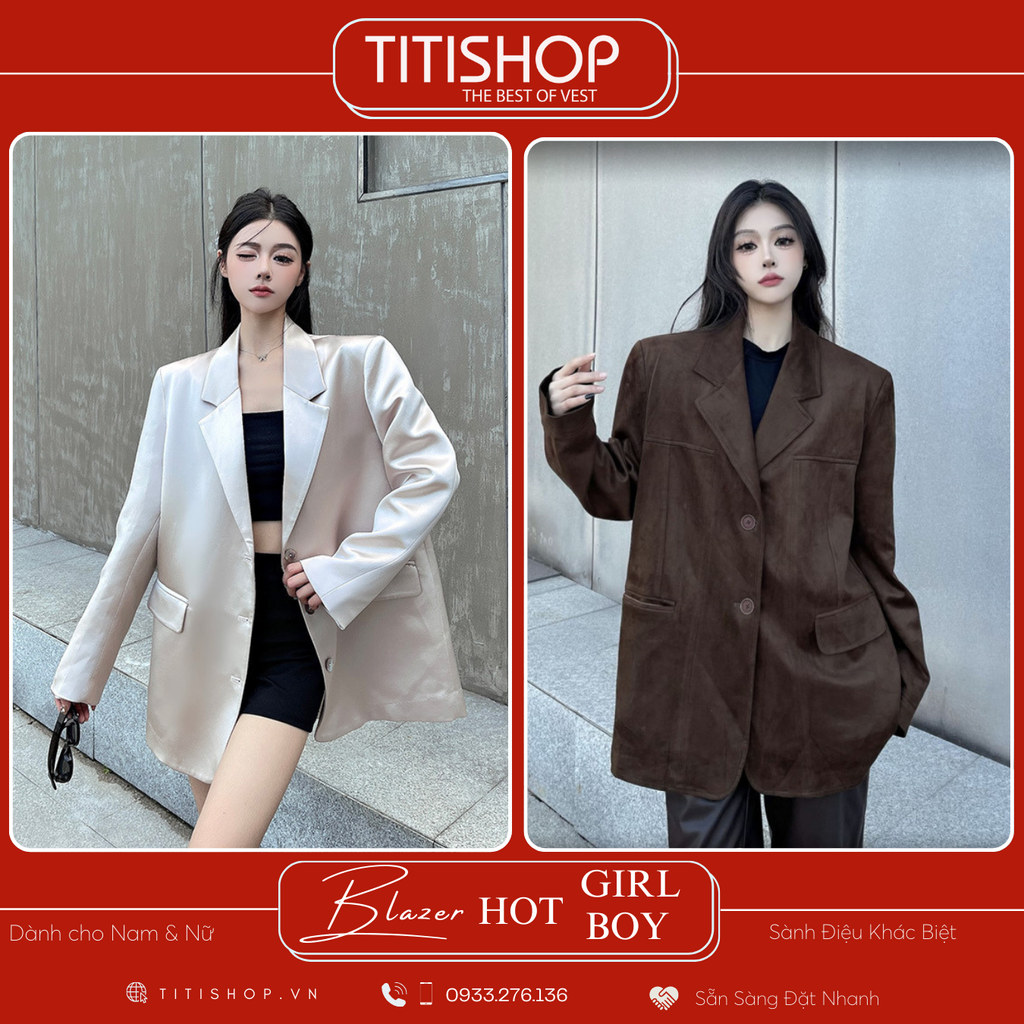 Áo Blazer Hotgirl - Hotboy Titishop (S-XL)