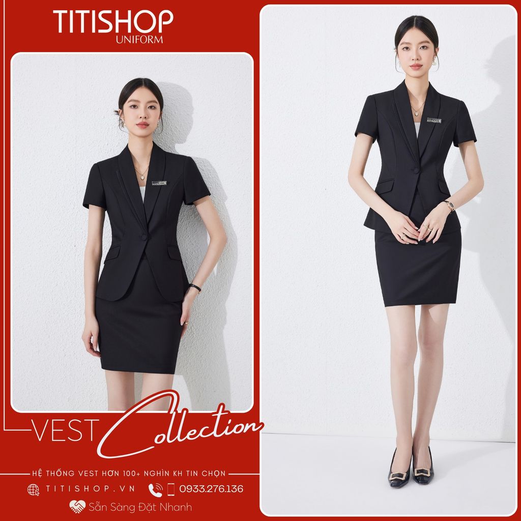 Áo Vest Nữ TITISHOP Tay Ngắn