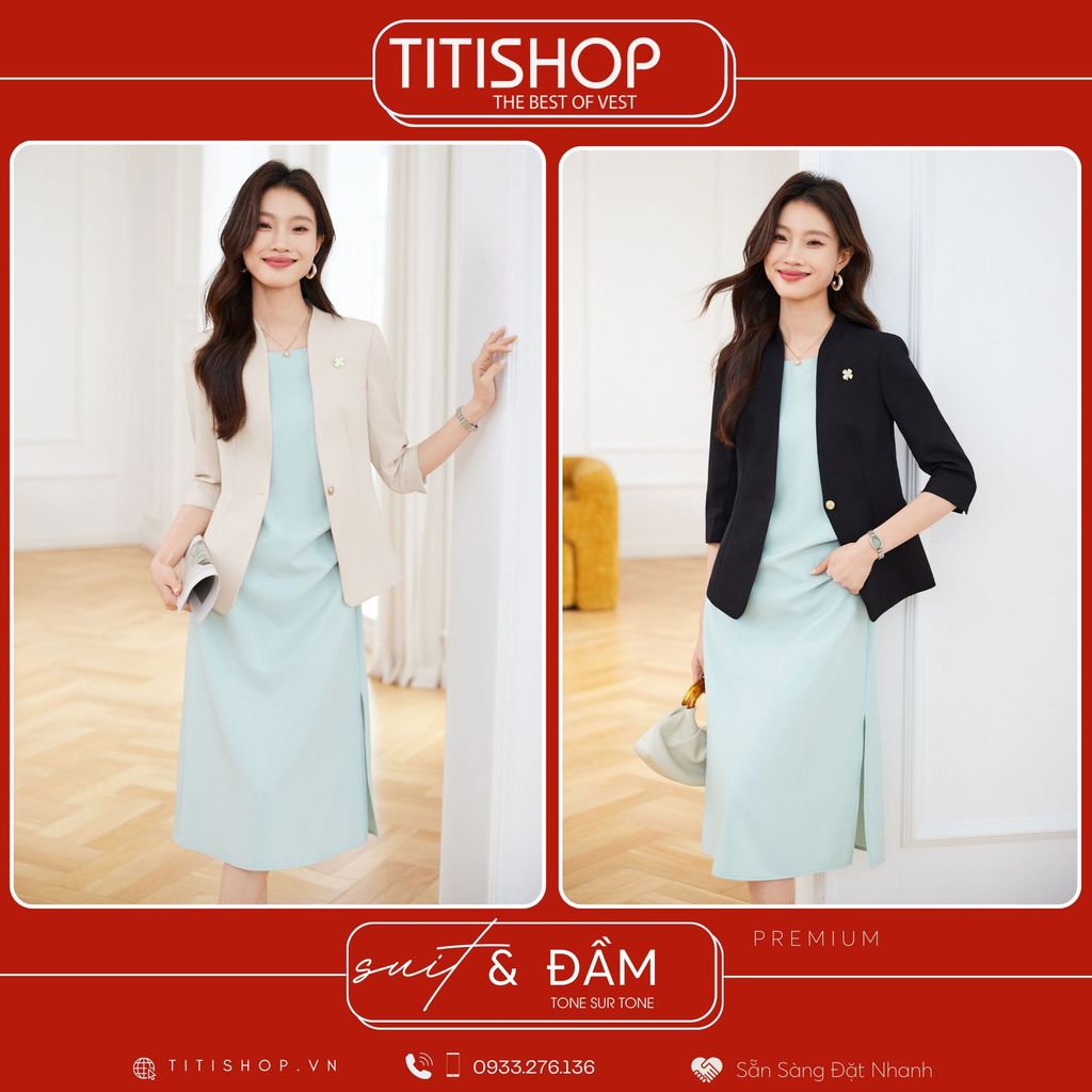 Áo Vest Nữ MIX Đầm TITISHOP