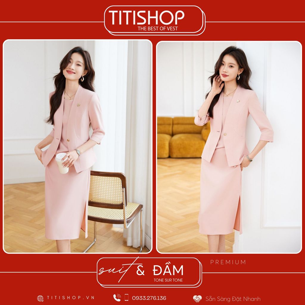 Áo Vest Nữ MIX Đầm TITISHOP