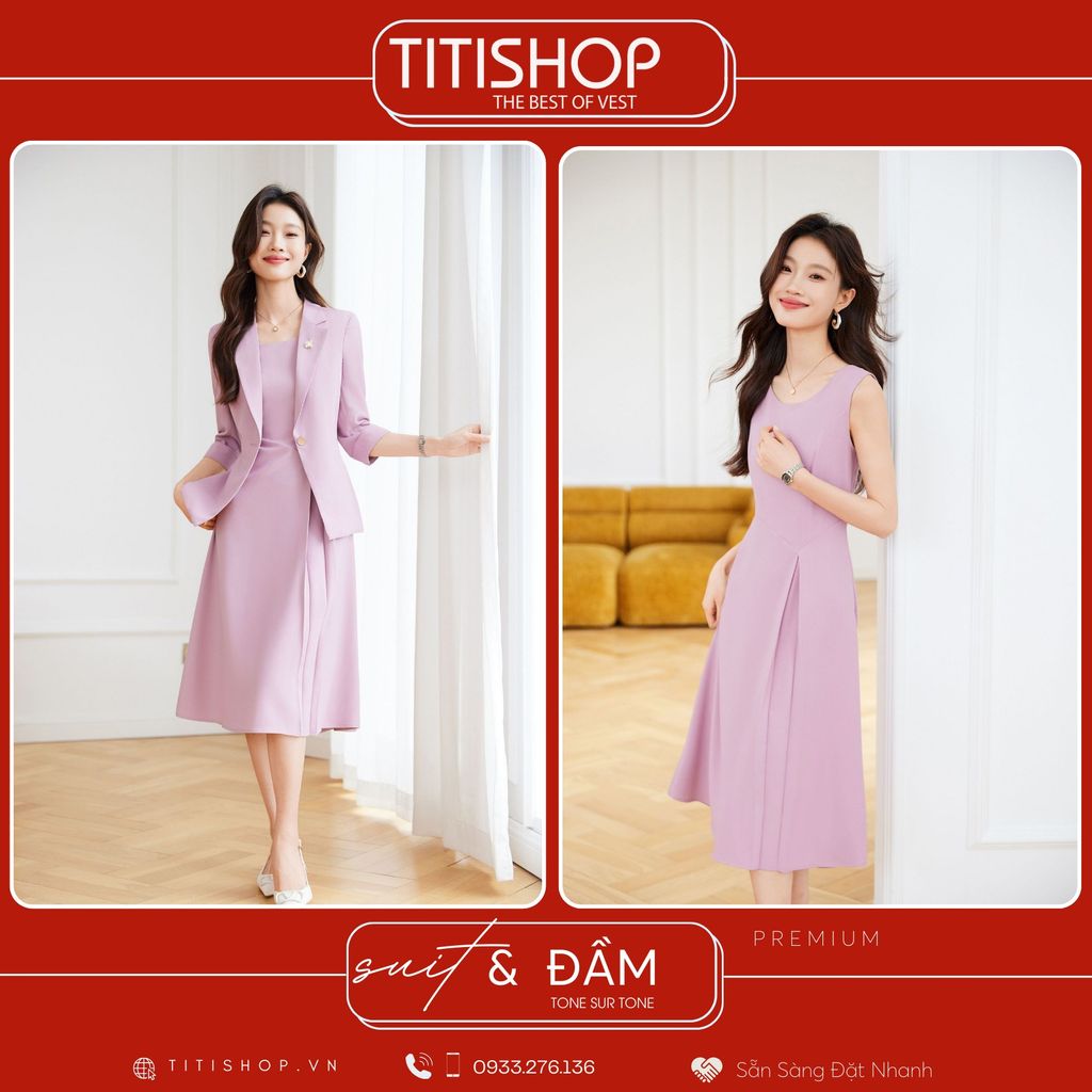 Áo Vest Nữ MIX Đầm TITISHOP