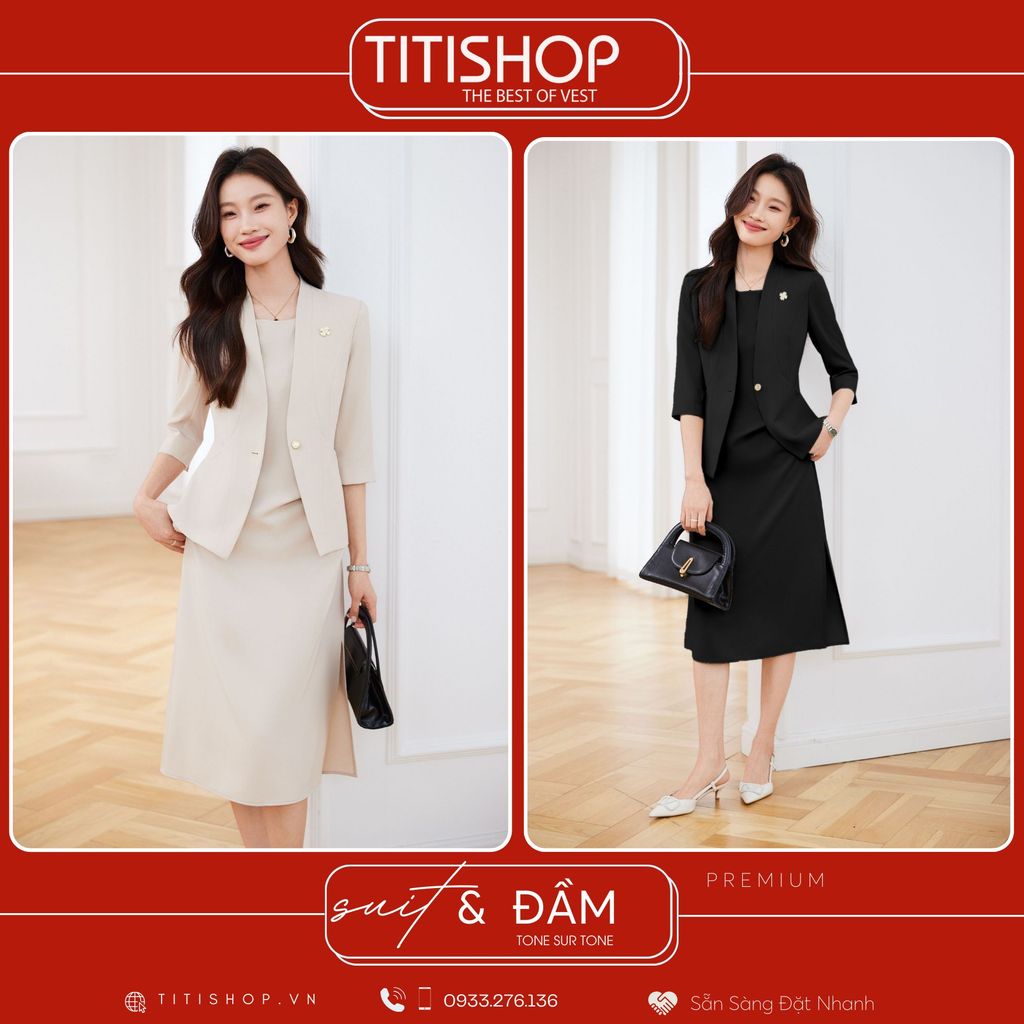 Áo Vest Nữ MIX Đầm TITISHOP