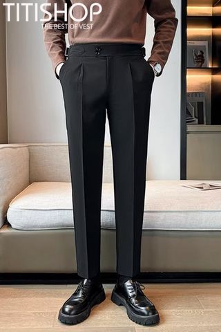 Quần Tây SideTab AHH97K3 Đen ( Slimfit )