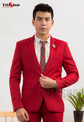 Áo vest nam Titishop AVN165 đỏ ngoại Áo vest nam Titishop AVN165 đỏ ngoại