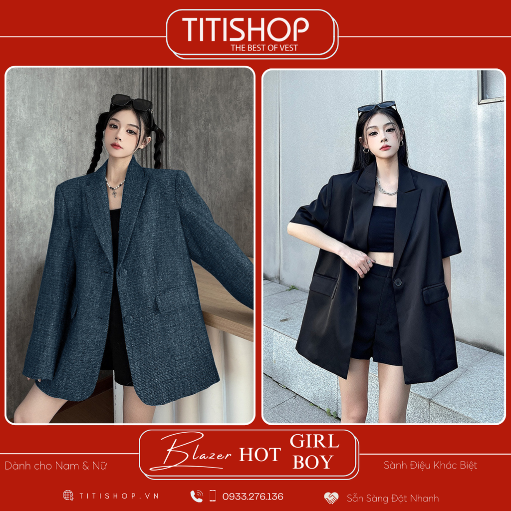Áo Blazer Hotgirl - Hotboy Titishop (S-XL)