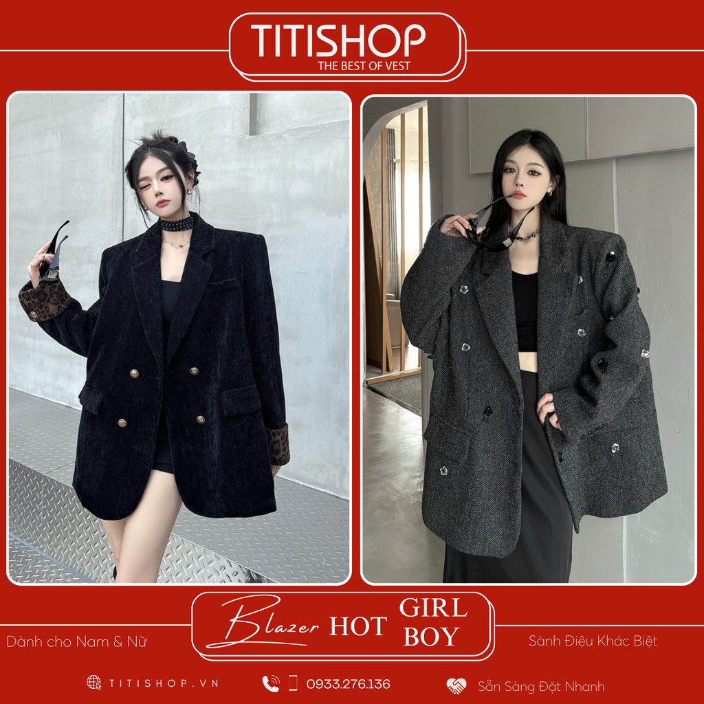 Áo Blazer Hotgirl - Hotboy Titishop (S-XL)