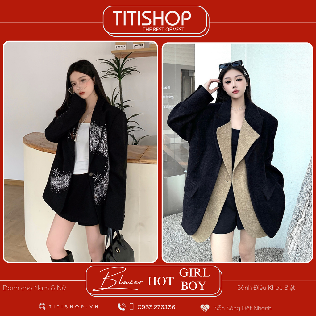Áo Blazer Hotgirl - Hotboy Titishop (S-XL)