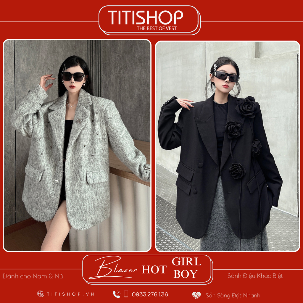 Áo Blazer Hotgirl - Hotboy Titishop (S-XL)
