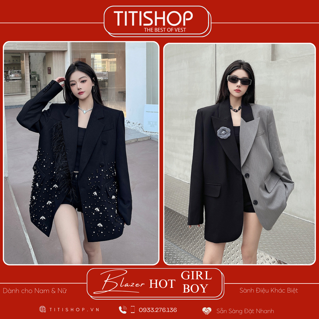 Áo Blazer Hotgirl - Hotboy Titishop (S-XL)
