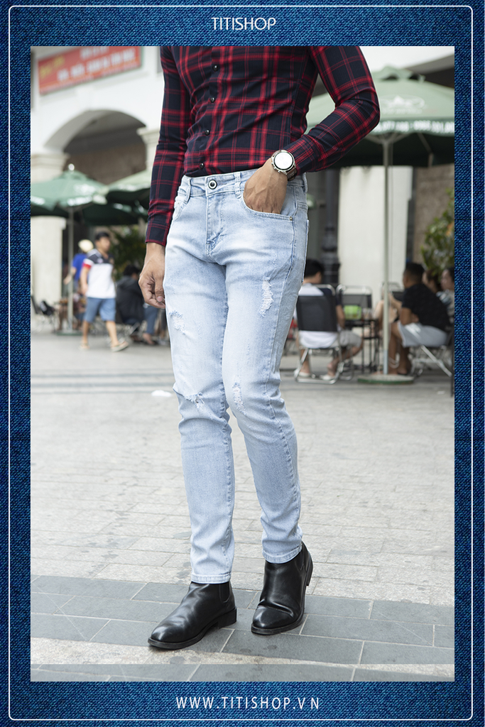 Quần Jeans Nam TiTiShop QJ WAX Cao Cấp