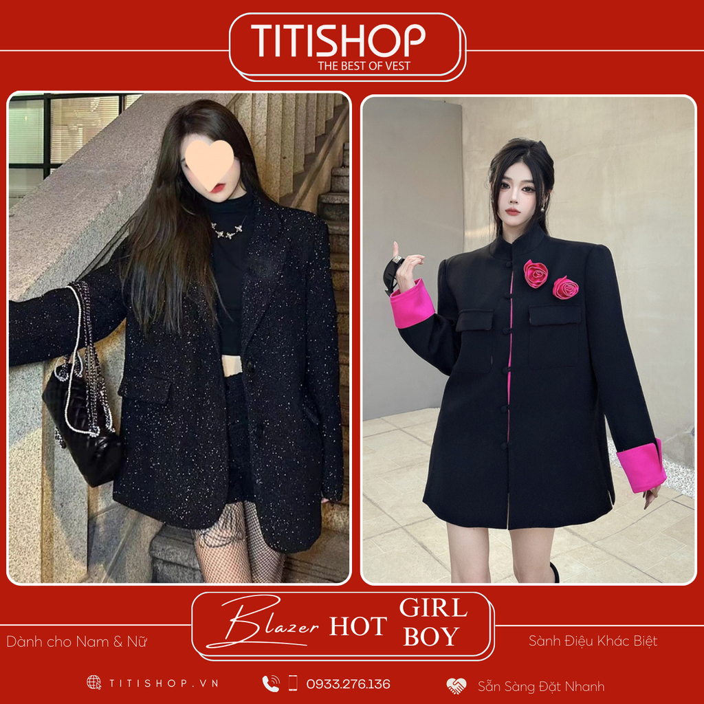 Áo Blazer Hotgirl - Hotboy Titishop (S-XL)