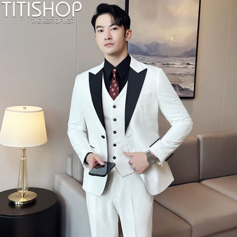 Tuxedo Titishop TXD12 Trắng (M-6XL)