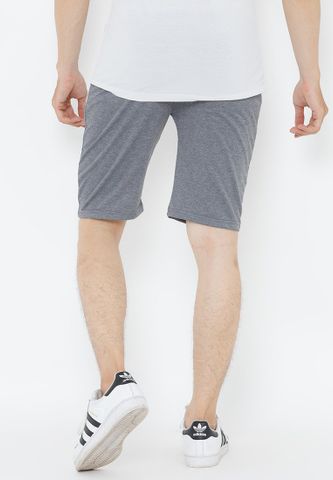 Quần shorts Titishop màu xám đậm in số 69 và chữ trắng