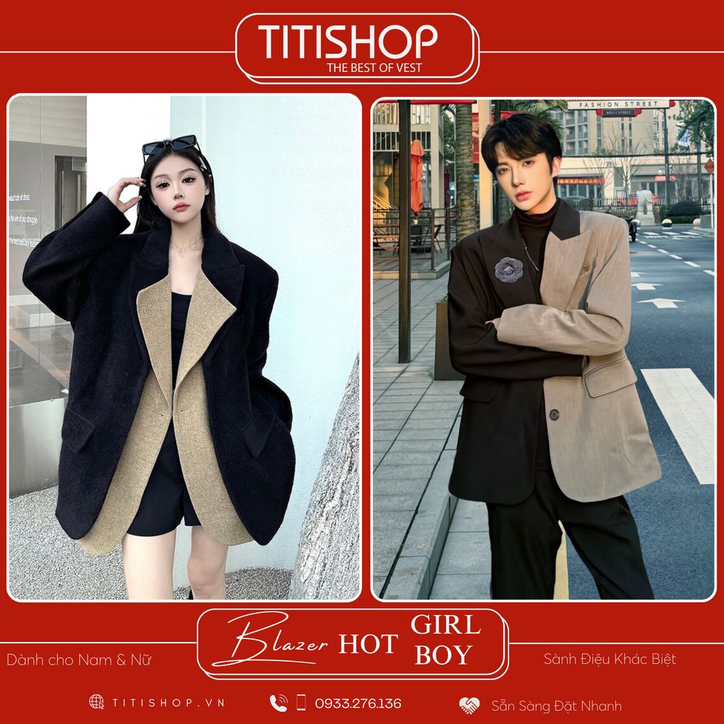 Áo Blazer Hotgirl - Hotboy Titishop (S-XL)
