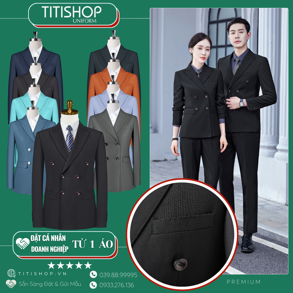 Đồng Phục Veston TITISHOP May Sẵn