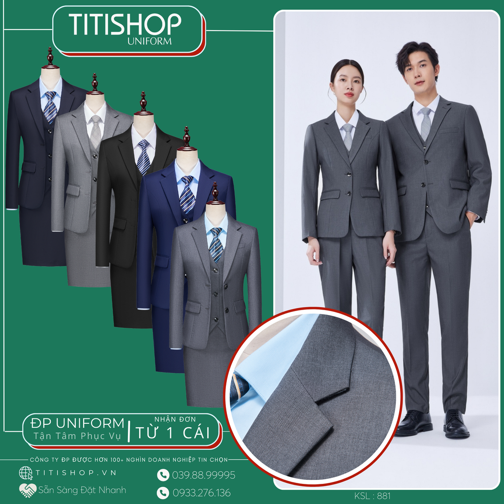 Đồng Phục Veston TITISHOP May Sẵn