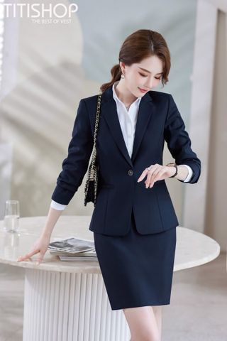 Áo Vest Nữ Titishop ACC1072K4 Xanh than