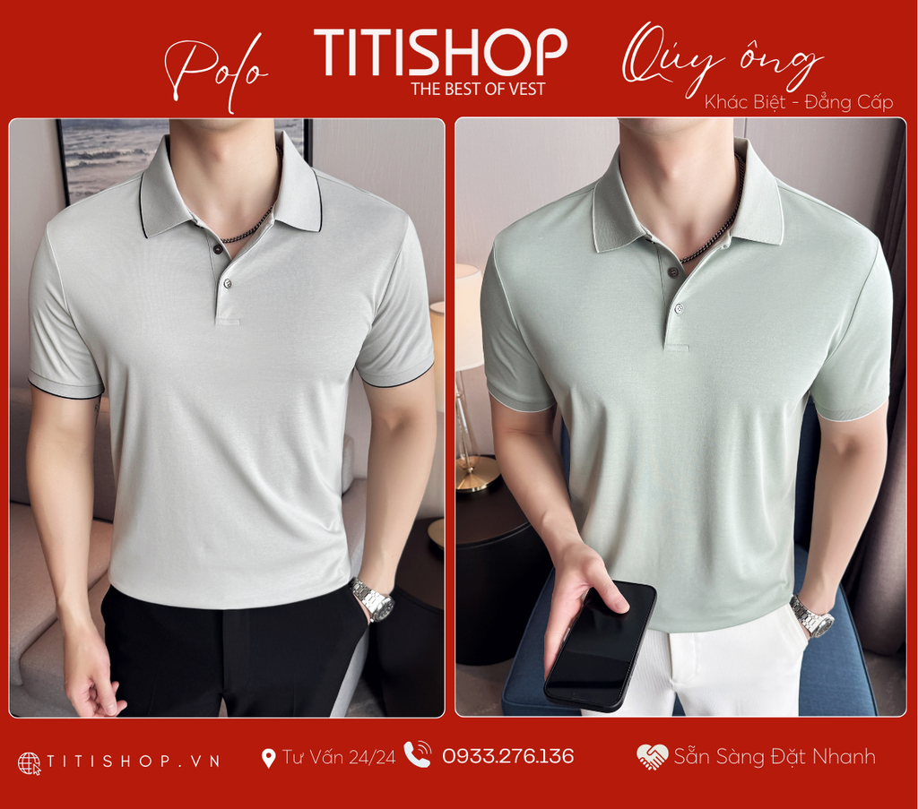 Polo Qúy Ông TitiShop Premium